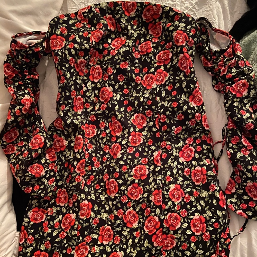 Off The Shoulder Rose Dress